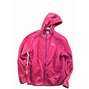 Men's Red Puma Hoodie Zip Jacket  XL